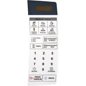 Membrana Teclado Forno Microondas Compativel Lg Ms1944a